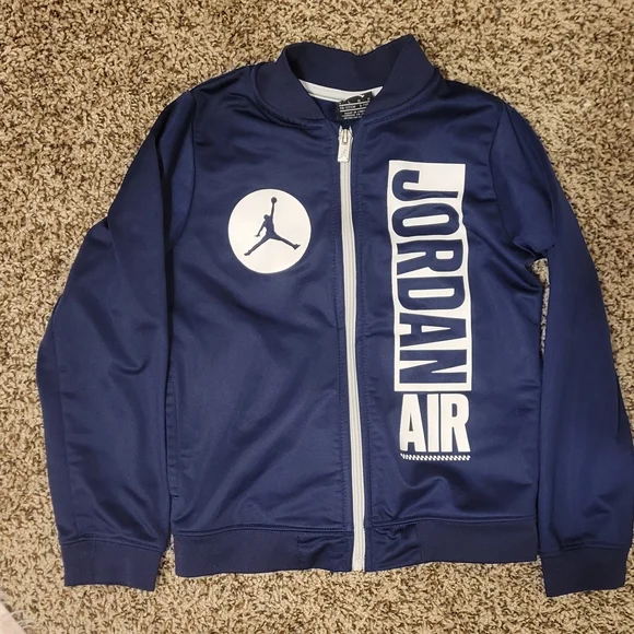 Jordan Air Navy Blue Jacket Size 7 - Picture 1 of 3
